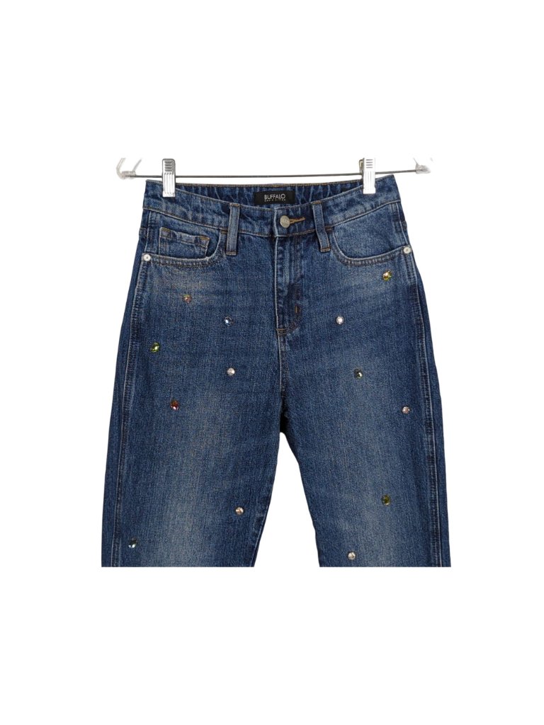 Buffalo David Bitton High Rise Bl15119 Girlfriend Relaxed Women Jeans 25 Sz 2 — image 5 of 8